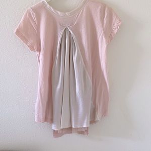 Sacai luck multi layer back design tee